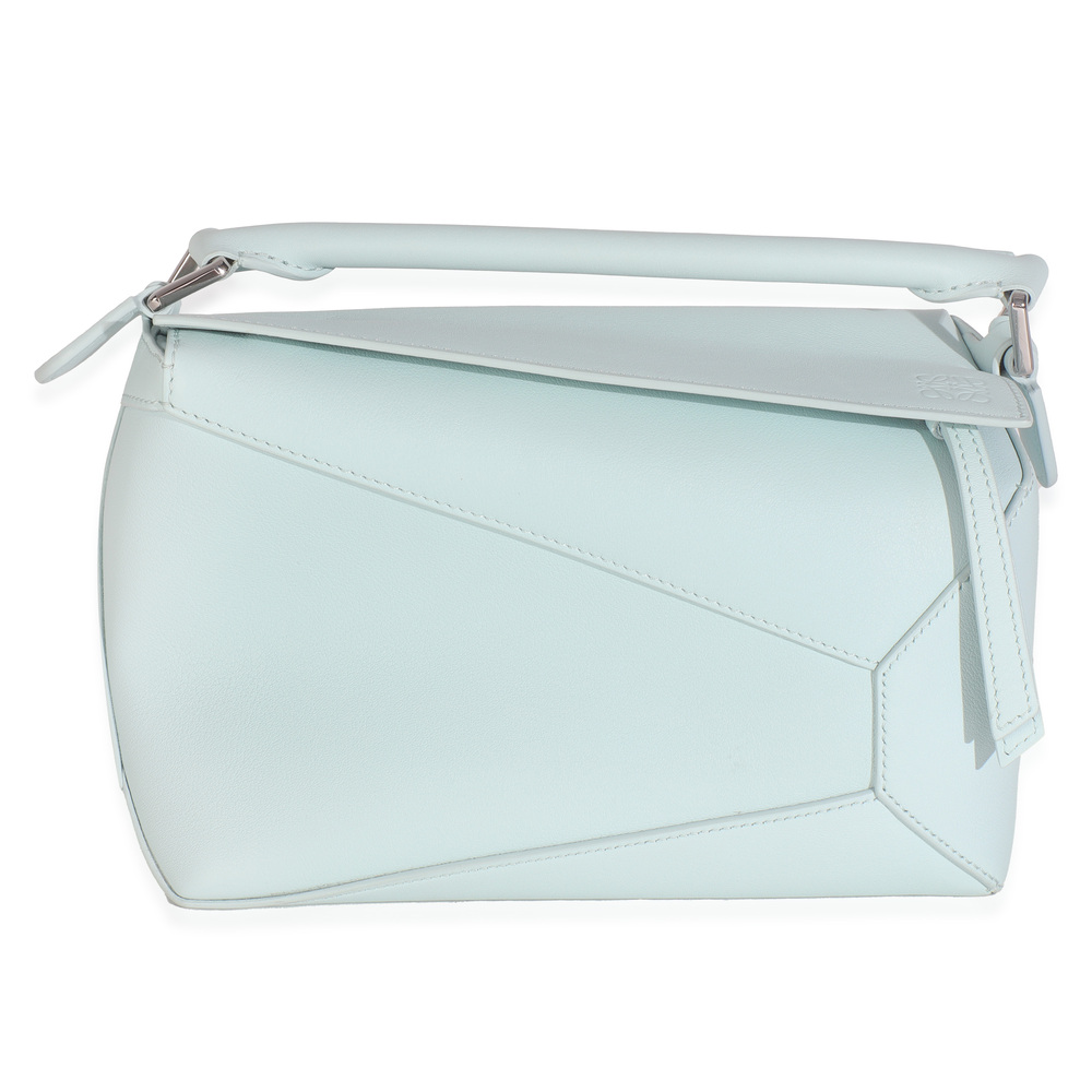 Loewe Blue Iceberg Classic Calfskin Small Puzzle Edge Bag